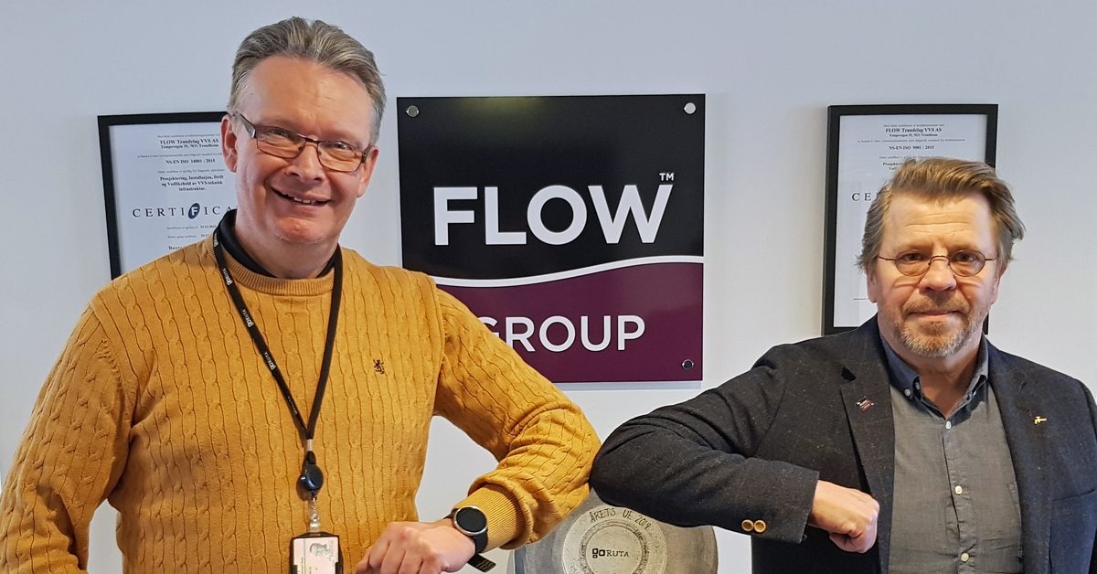 ISO-sertifiseringer ingen skrivebordsøvelse hos FLOW Trøndelag VVS